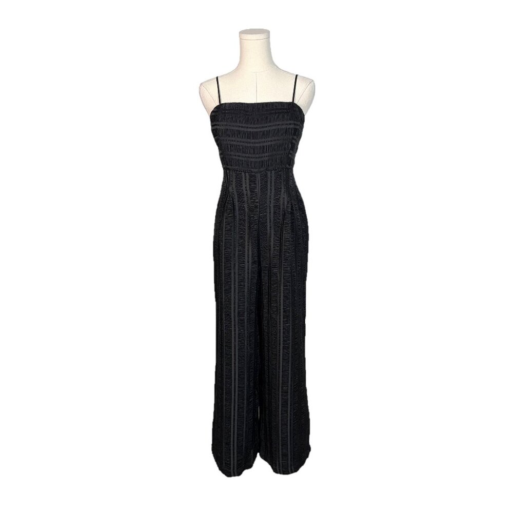 Anthropologie Endless Rose Black Jumpsuit
